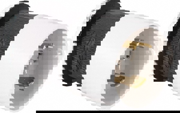 Locking Inlet: Plug, Industrial, L5-30P, 125V, Black & White